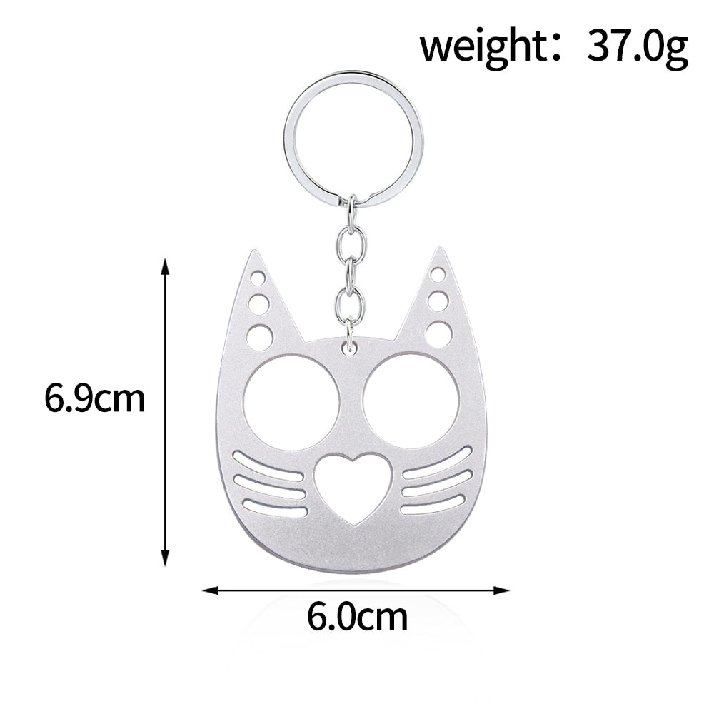 Cute Cat Self Defense Keychain